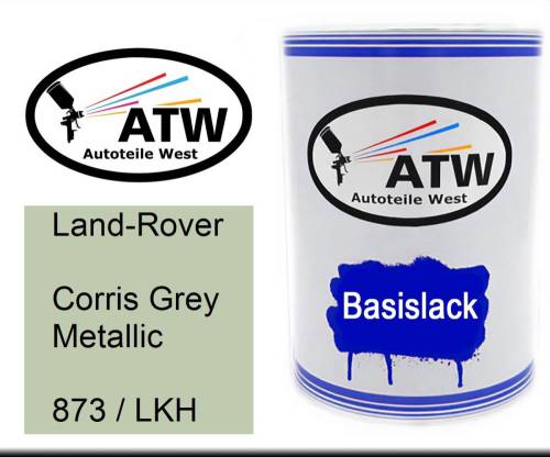Land-Rover, Corris Grey Metallic, 873 / LKH: 500ml Lackdose, von ATW Autoteile West.